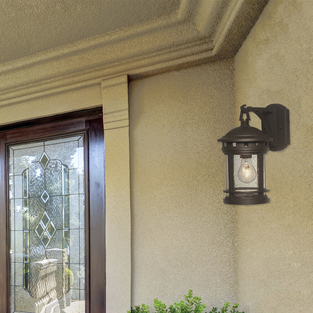 Sedona 1 Light 13 inch Oil Rubbed Bronze Outdoor Wall Lantern in Seedy